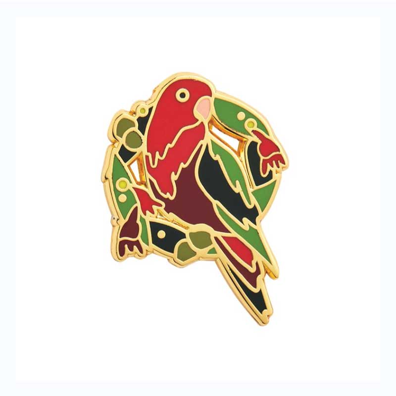 king parrot christmas lapel pin australia